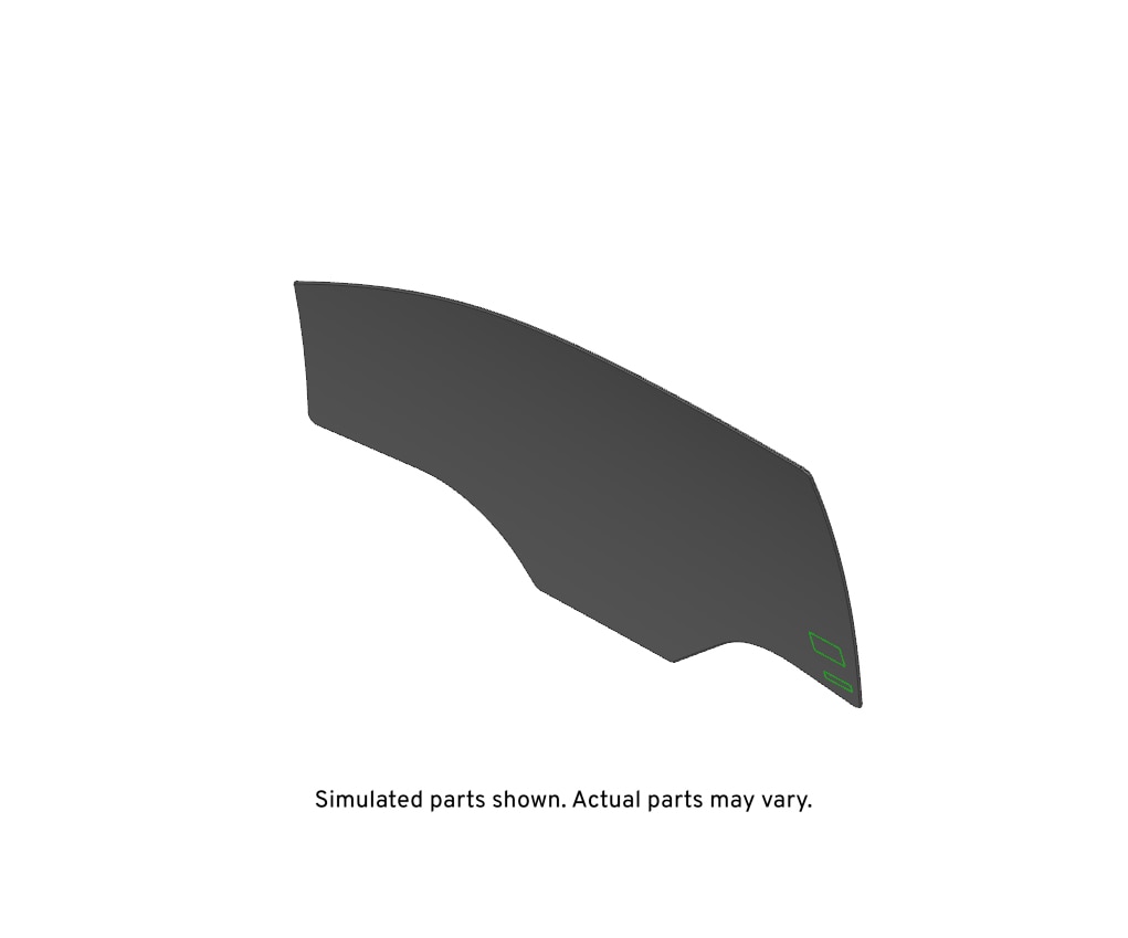 GM Genuine Parts Front Passenger Side Door Window