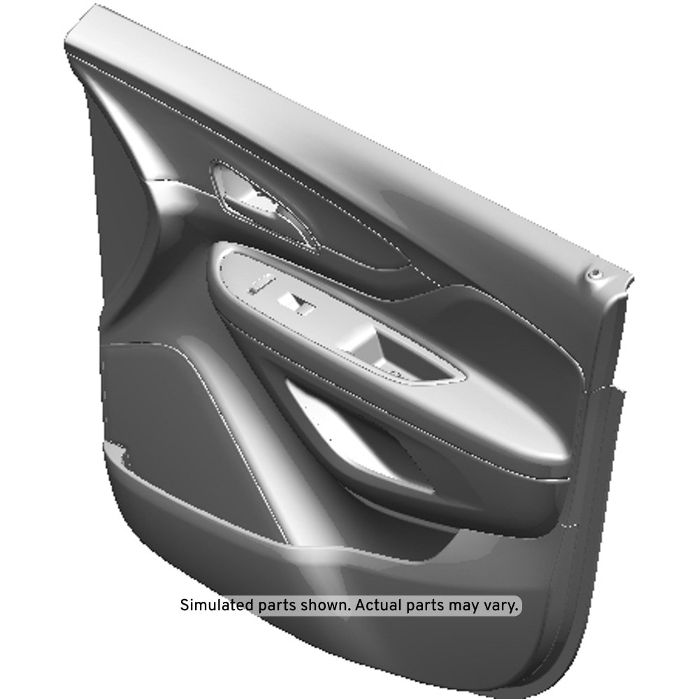 GM Genuine Parts Black Front Passenger Side Door Trim Assembly