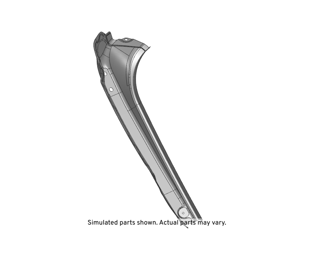GM Genuine Parts Driver Side Outer Rear Panel Drain Gutter