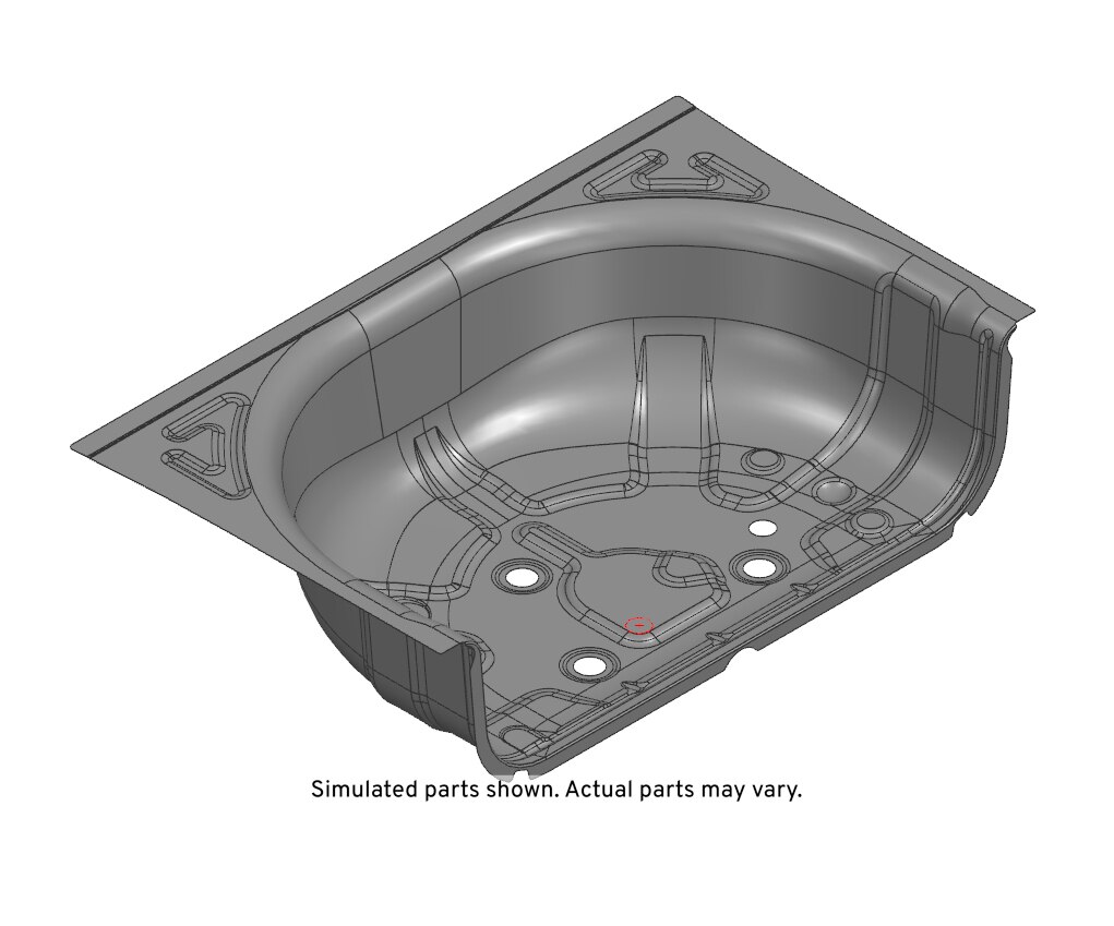 GM Genuine Parts Rear Floor Rear Panel