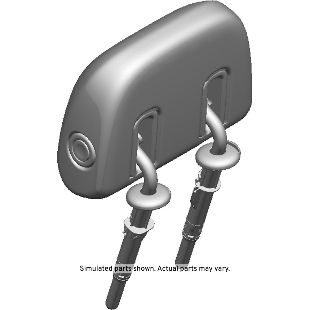 GM Genuine Parts Dark Galvanized Cool Rear Seat Head Restraint