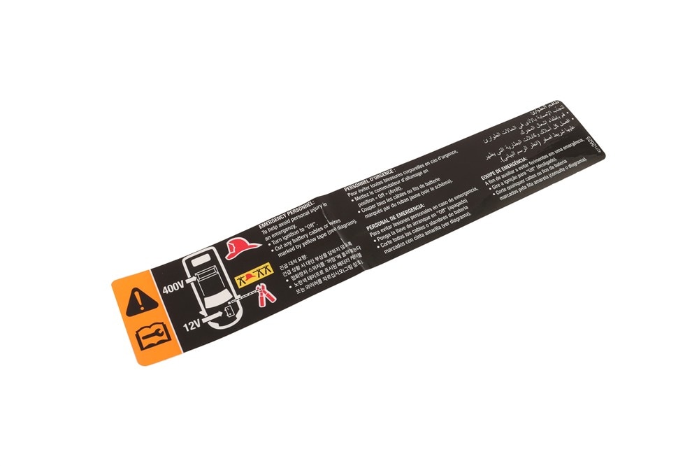 GM Genuine Parts Battery Warning Label