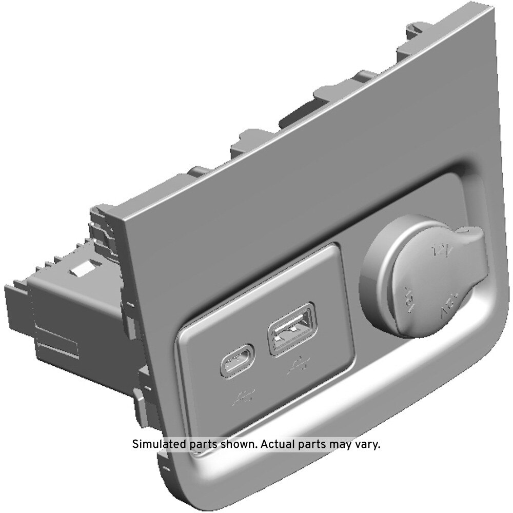 GM Genuine Parts Black Front Floor Console Accessory Trim Plate