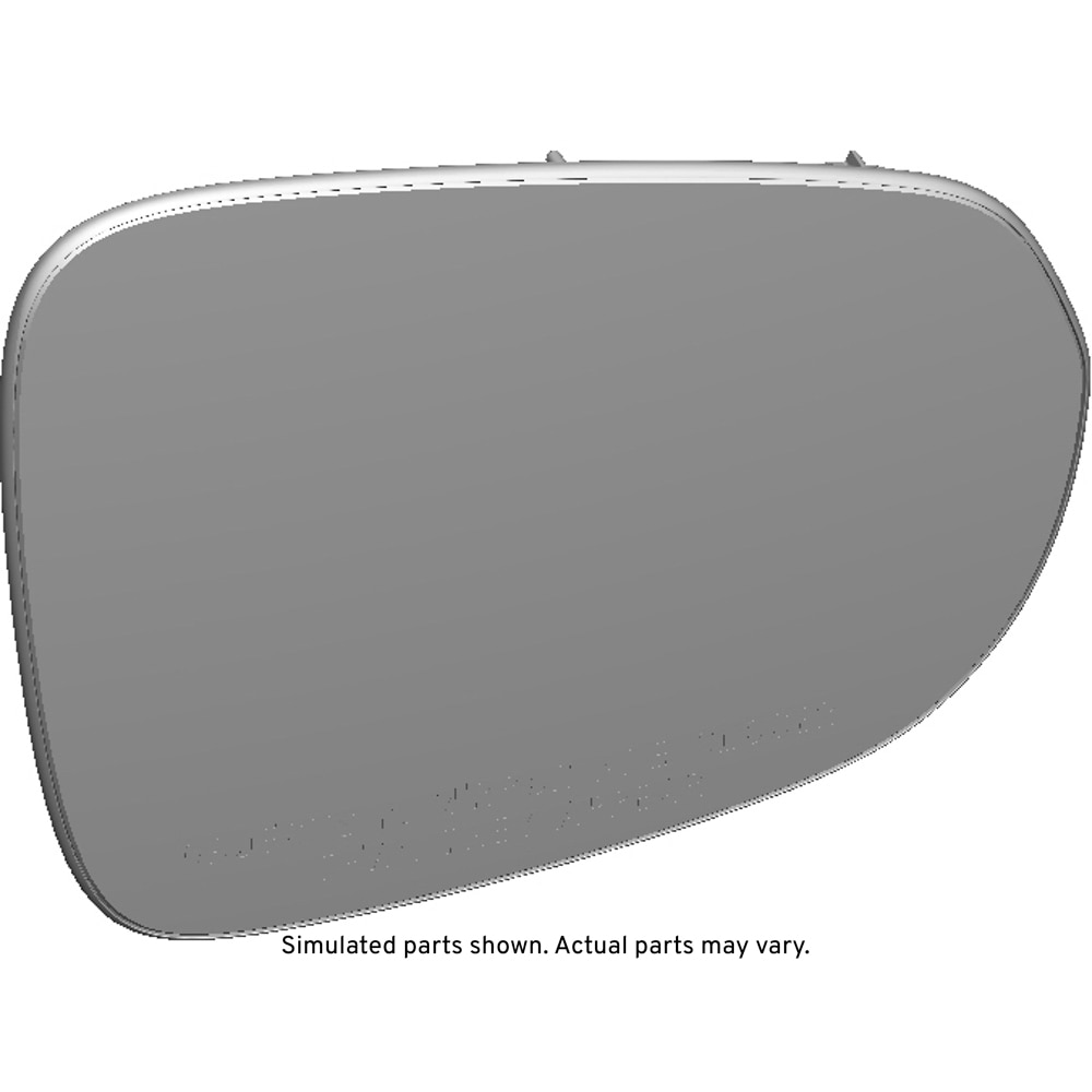 GM Genuine Parts Passenger Side Door Mirror with Glass and Backing Plate