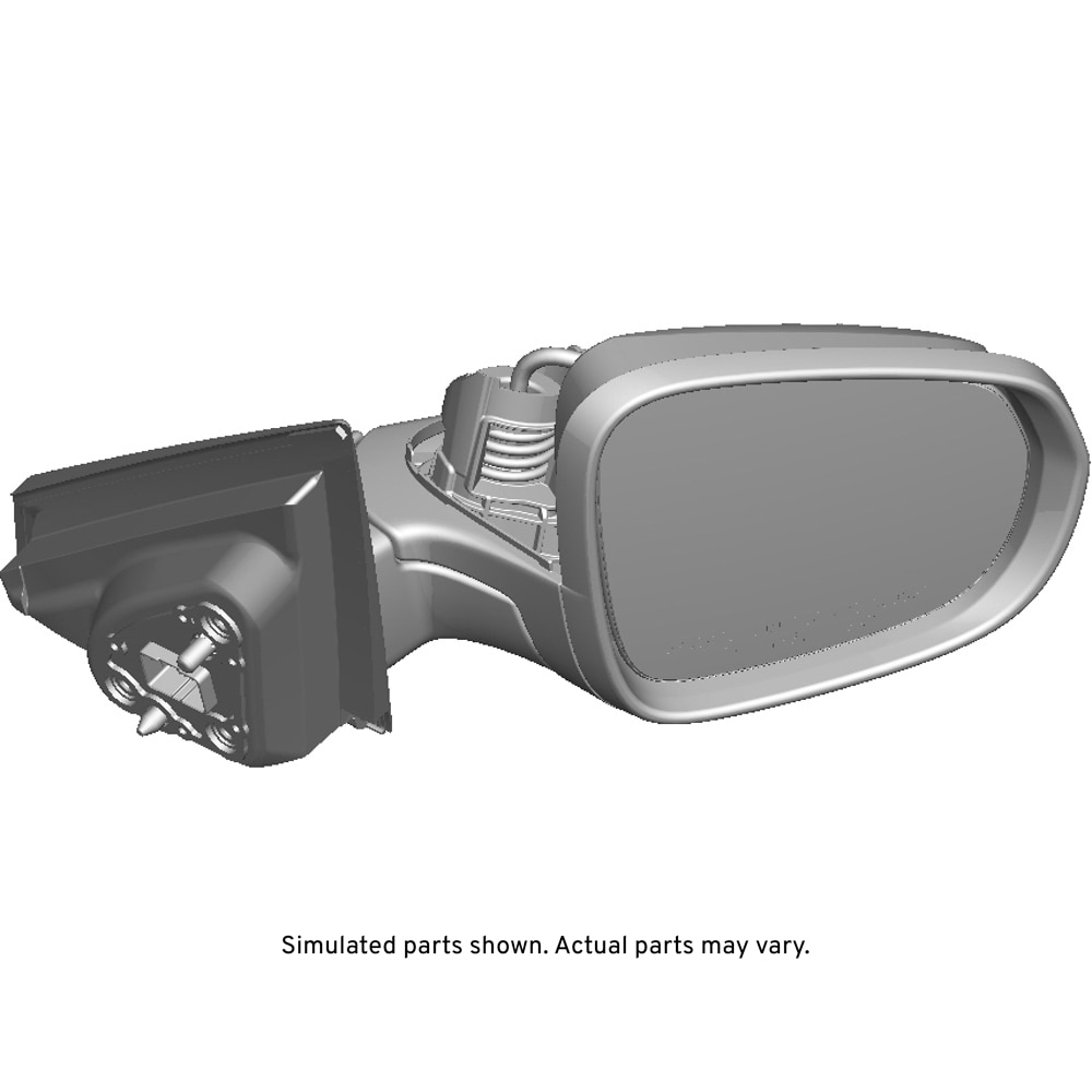 GM Genuine Parts Passenger Side Door Mirror without Cover