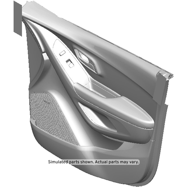 GM Genuine Parts Black Front Passenger Side Door Trim