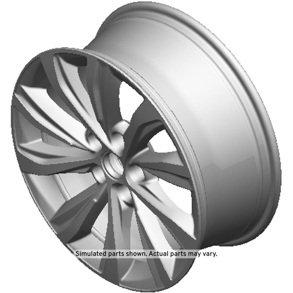 GM Genuine Parts Black 10-Spoke Front and Rear Wheel