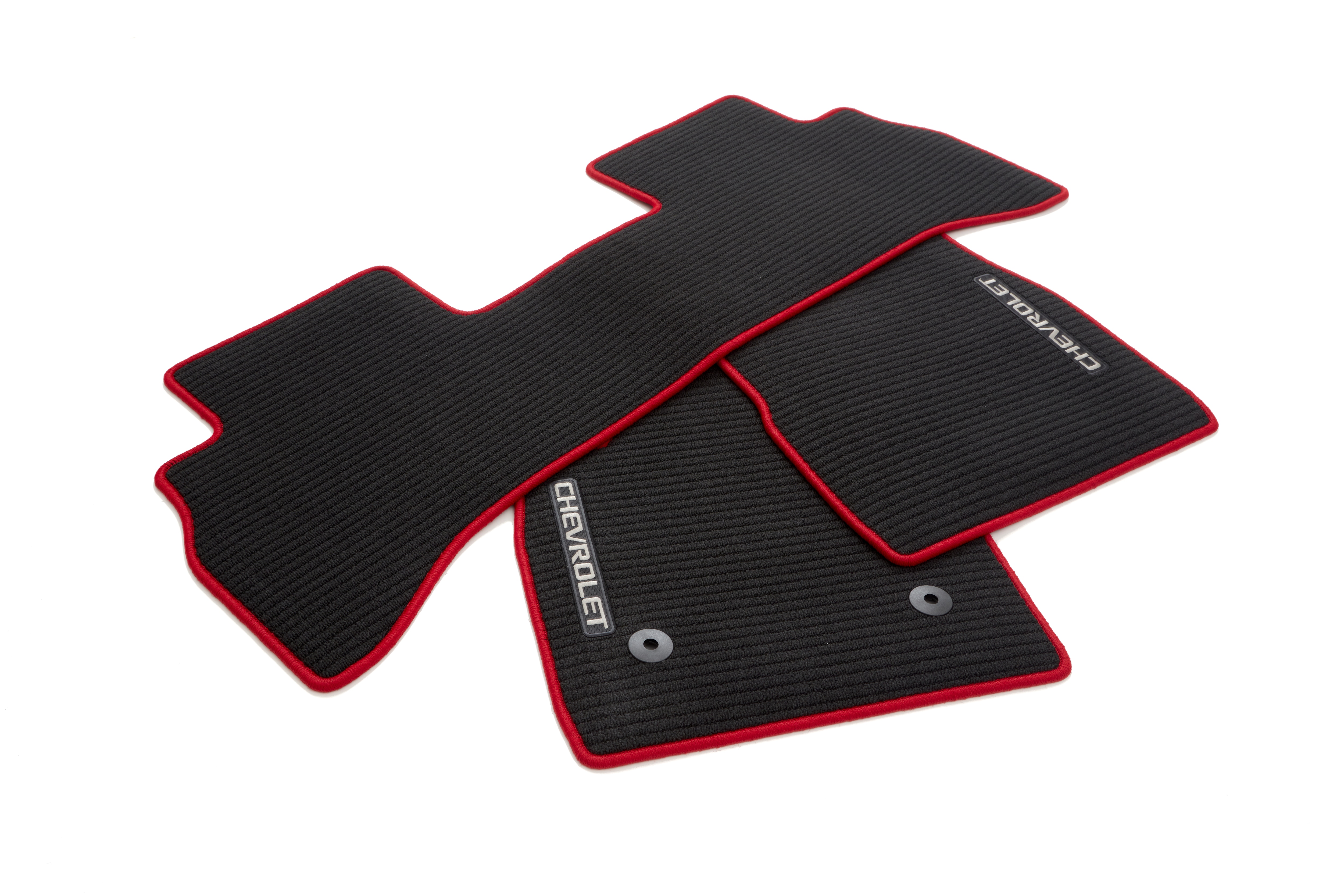 First- and Second-Row Premium Carpeted Floor Mats in Jet Black