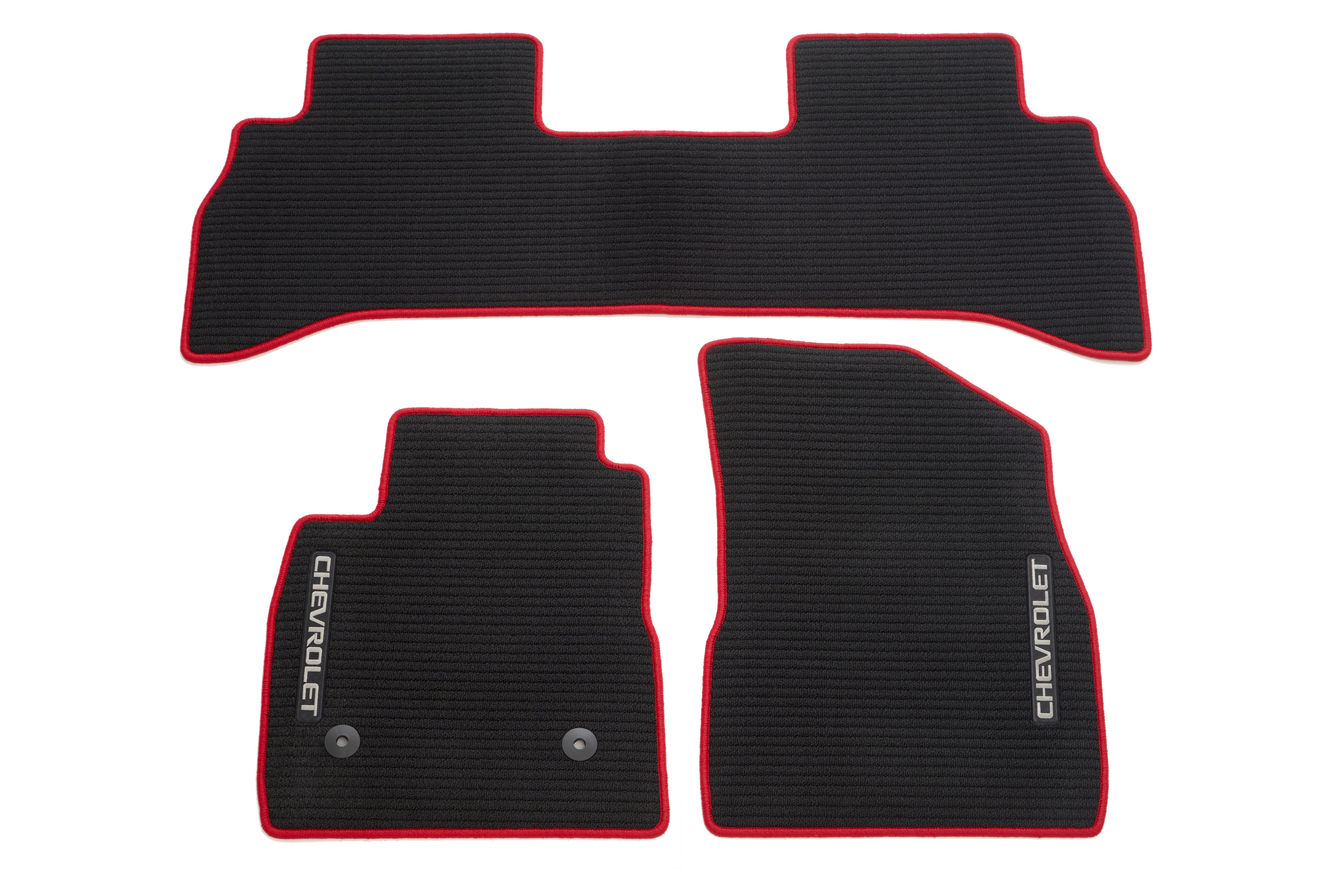 First- and Second-Row Premium Carpeted Floor Mats in Jet Black