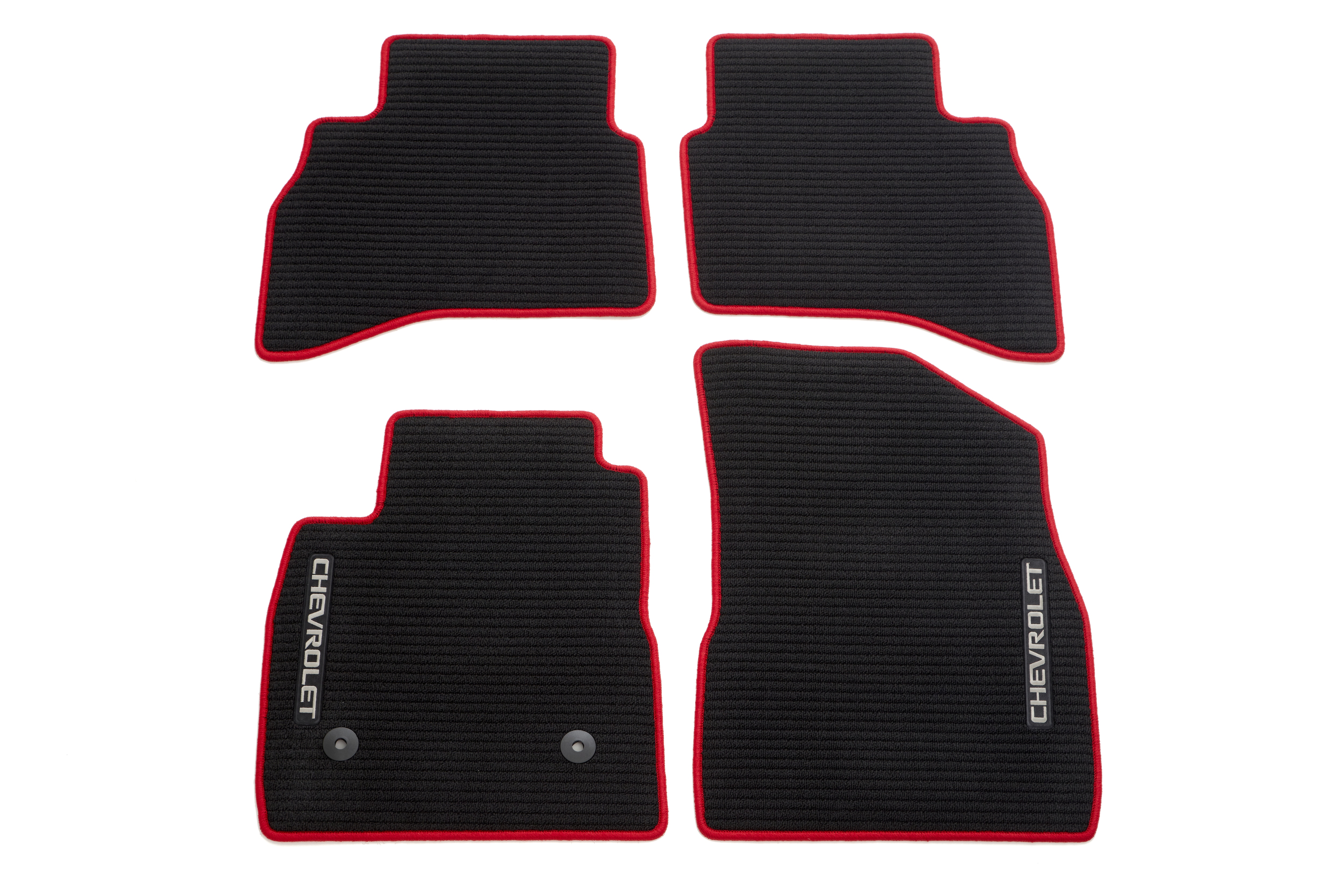 First- and Second-Row Premium Carpeted Floor Mats in Jet Black
