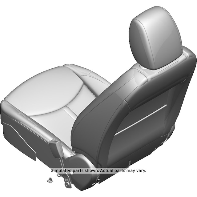 GM Genuine Parts Silver Front Passenger Side Seat
