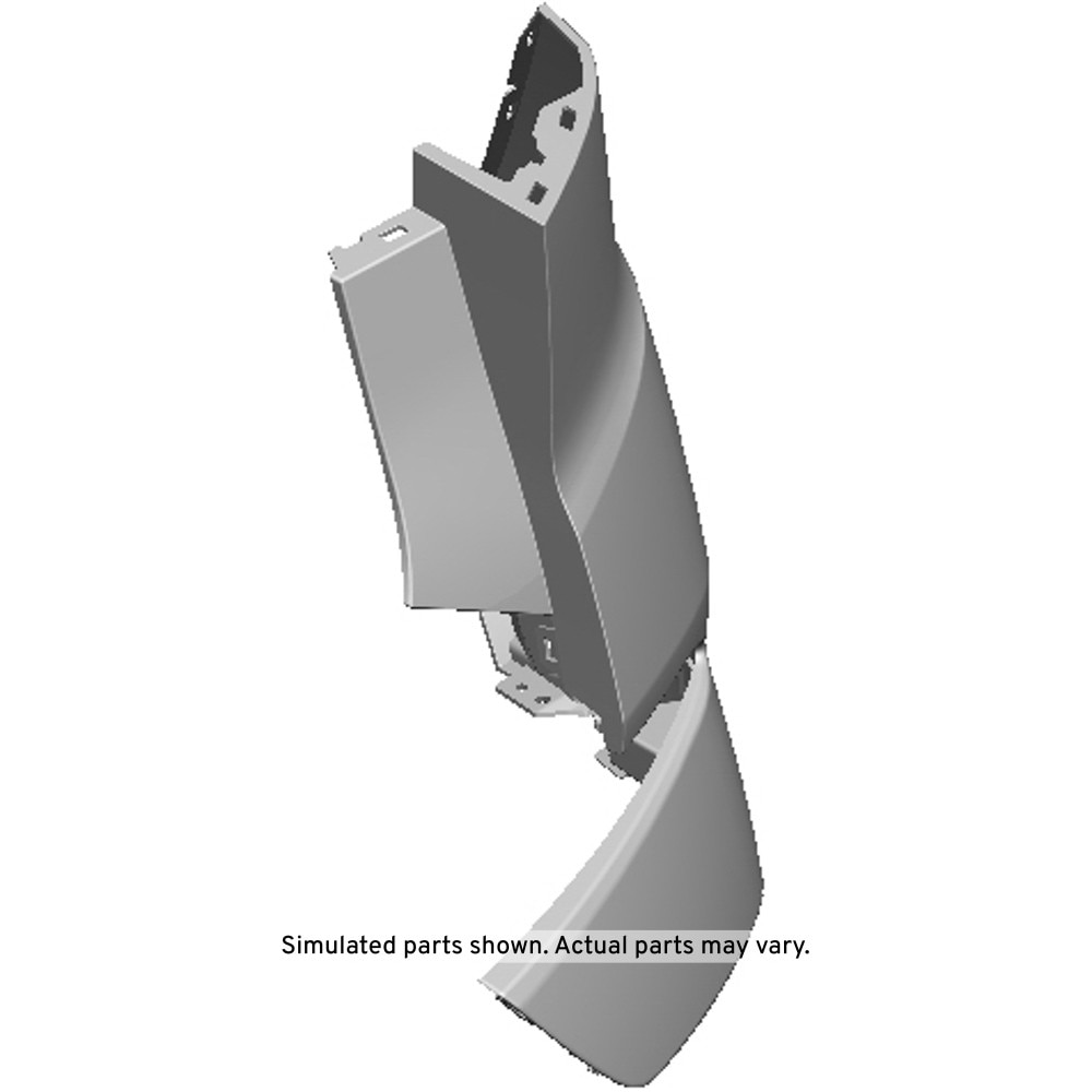 GM Genuine Parts Primed Rear Passenger Side Bumper Upper Fascia