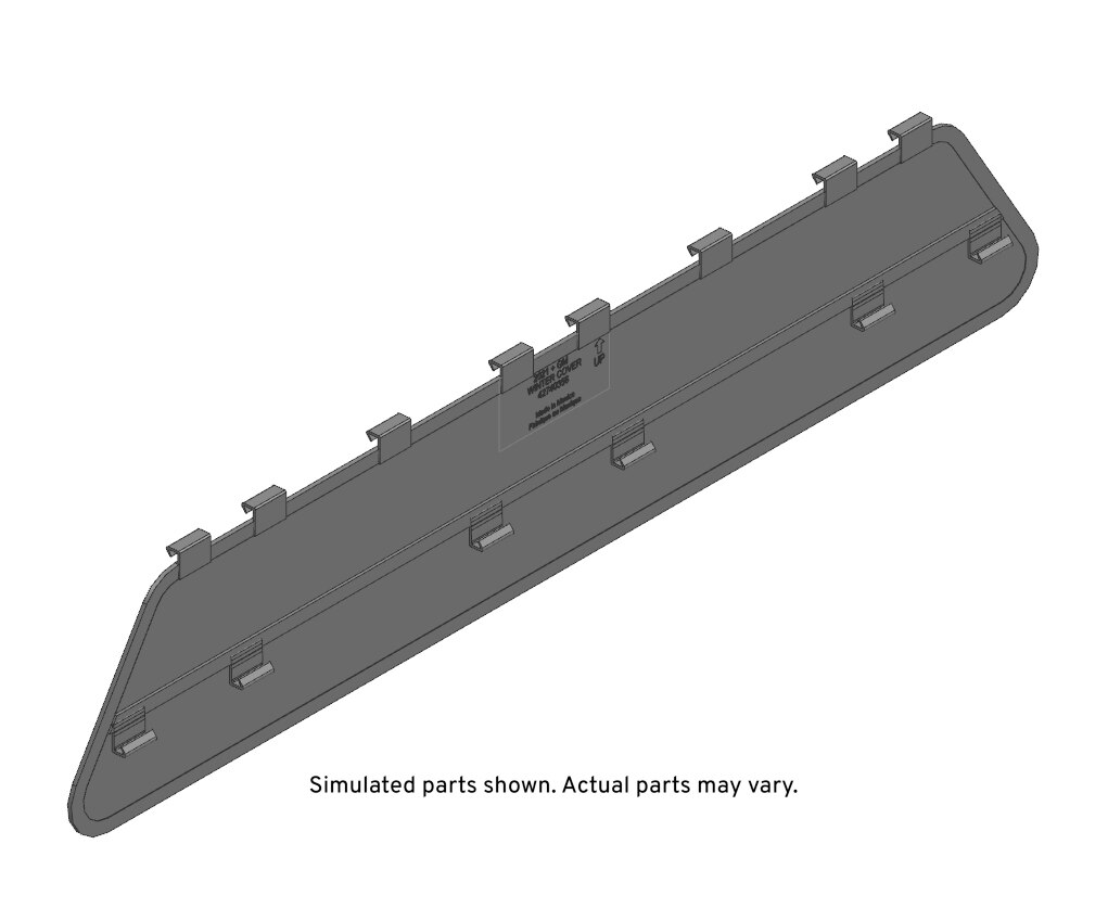 GM Genuine Parts Front Grille Opening Cover Package with Clips