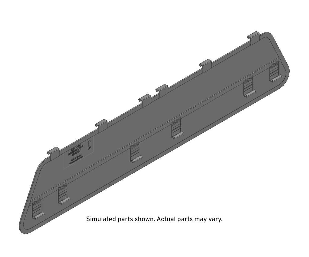 GM Genuine Parts Front Grille Opening Cover Package with Clips