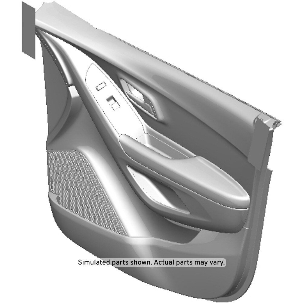 GM Genuine Parts Black Front Passenger Side Door Trim