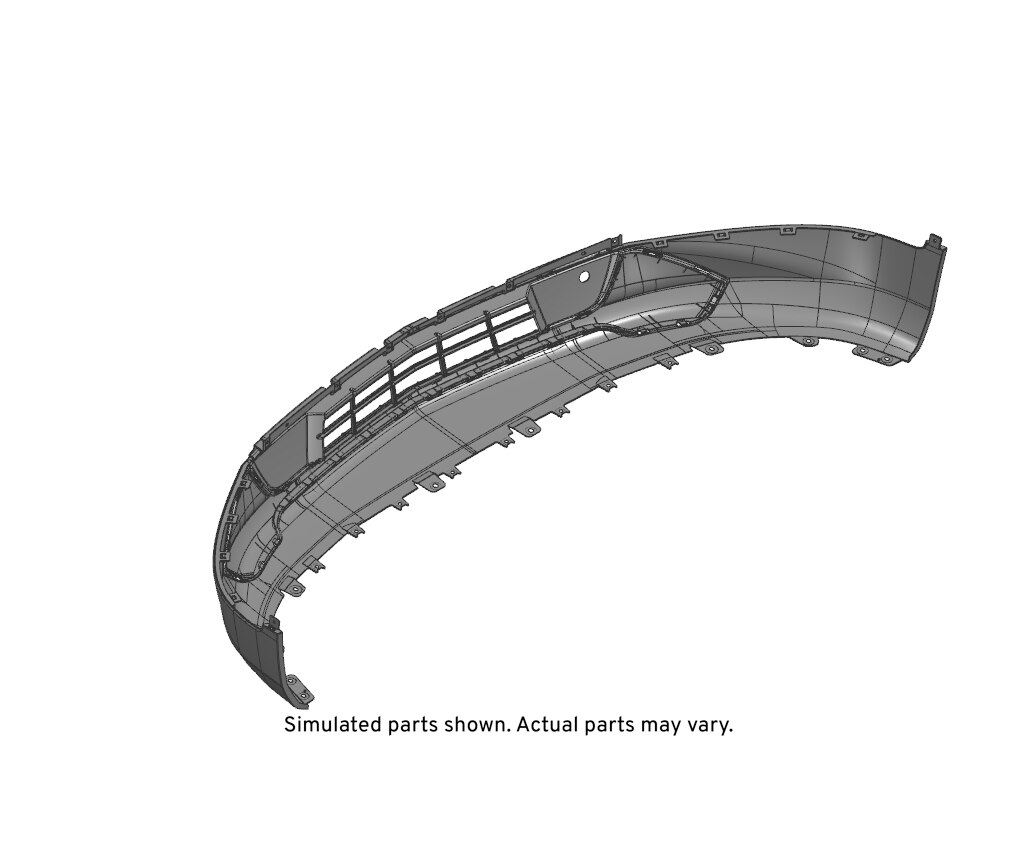 GM Genuine Parts Black Front Bumper Lower Fascia