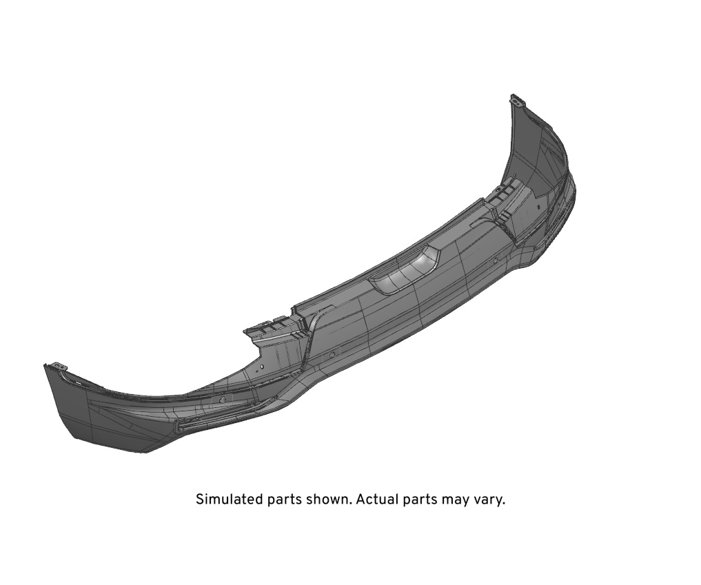 GM Genuine Parts Black Rear Bumper Lower Fascia