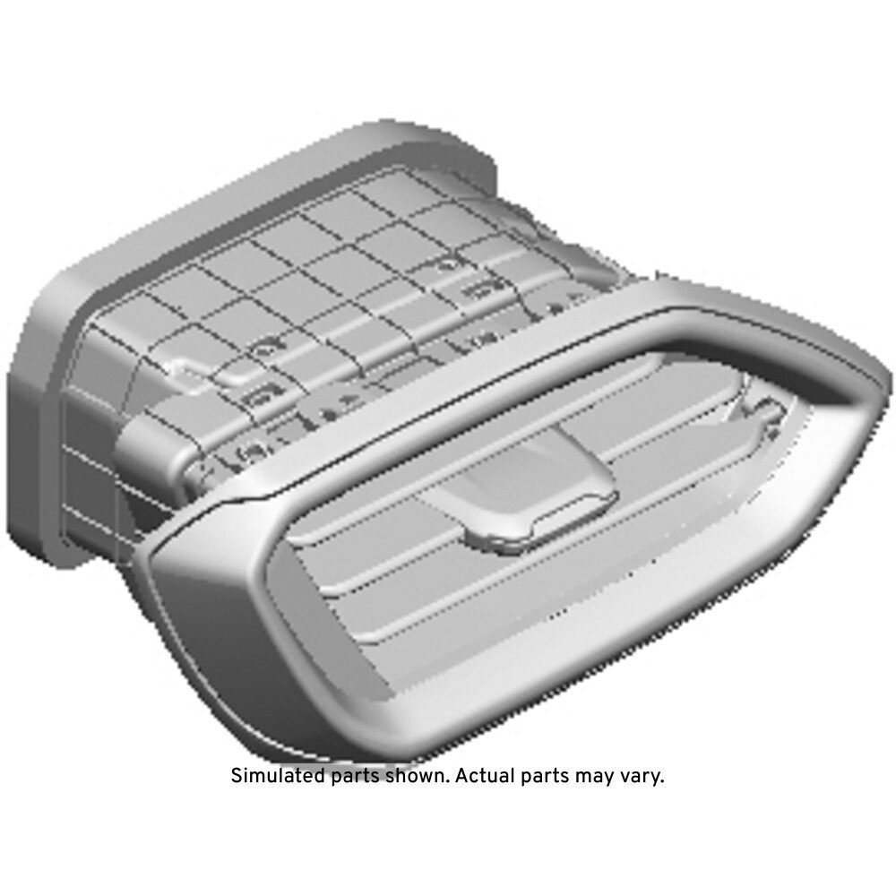 GM Genuine Parts Silver Driver Side Instrument Panel Outer Air Outlet