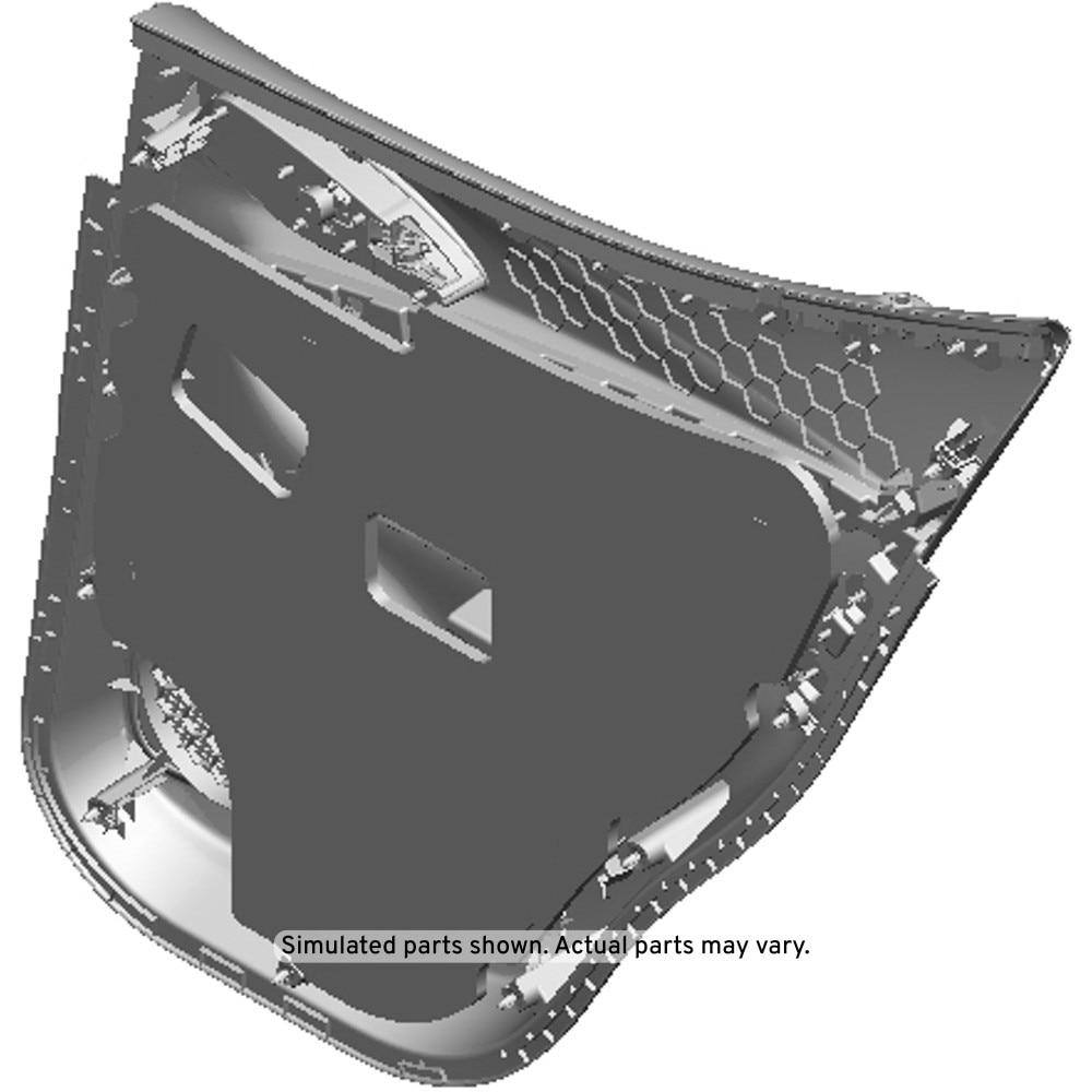 GM Genuine Parts Black Rear Driver Side Door Interior Trim Panel