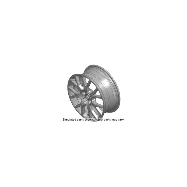 GM Genuine Parts High Gloss Black 19x7.5in Aluminum Front and Rear Wheel