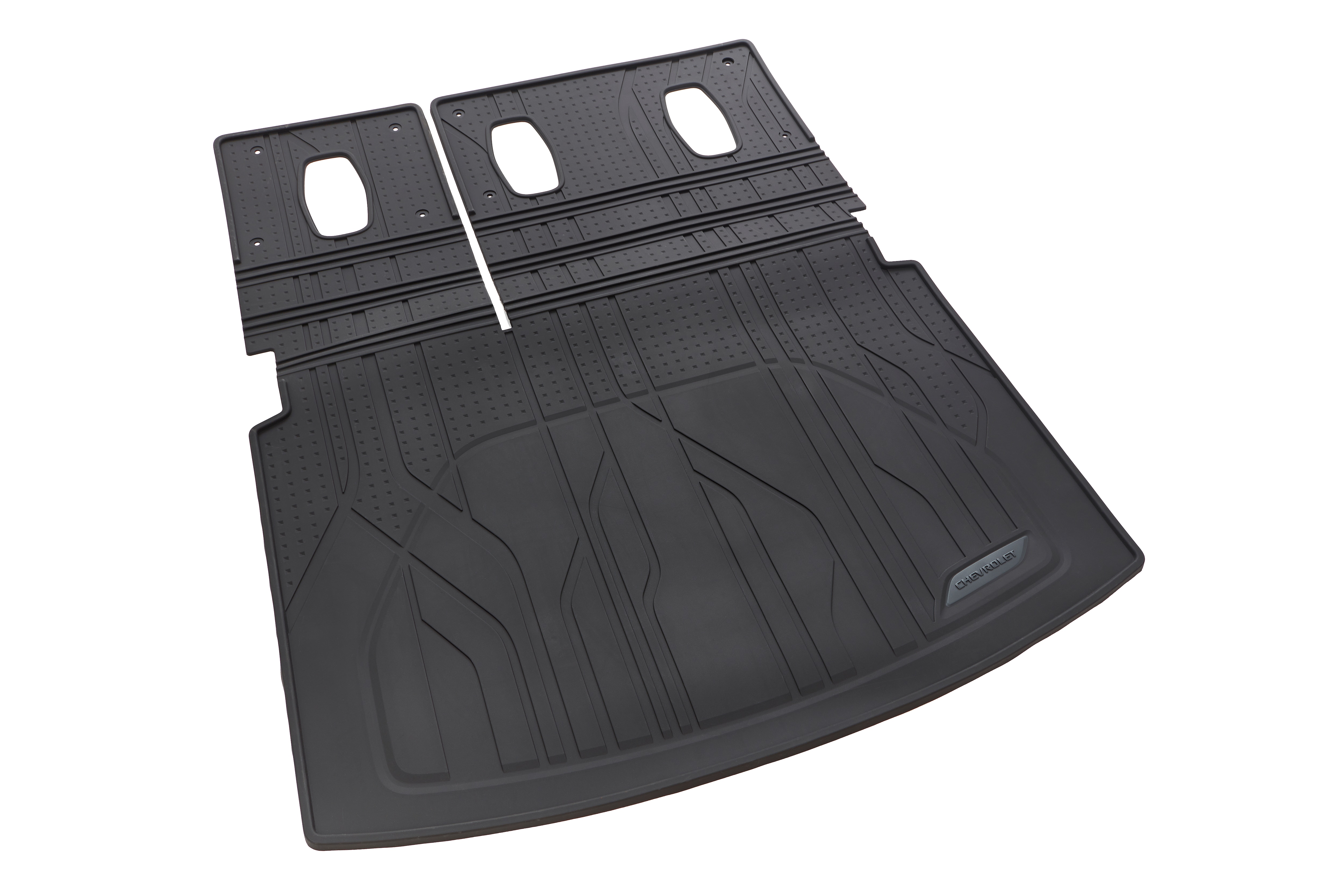 Integrated Cargo Liner in Jet Black with Chevrolet Script
