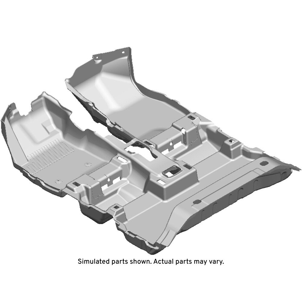 GM Genuine Parts Black Floor Panel Carpet