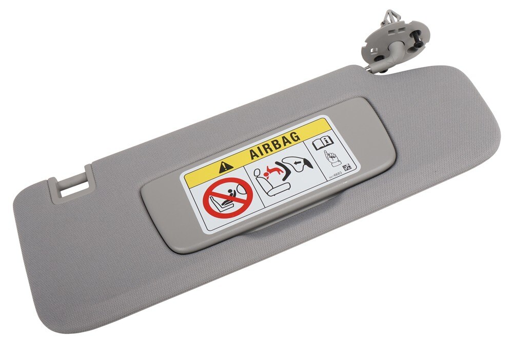 GM Genuine Parts Ash Gray Passenger Side Sun Visor