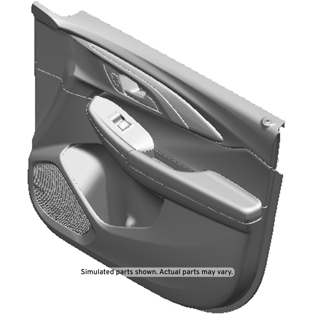 GM Genuine Parts Black Front Passenger Side Door Interior Trim Panel