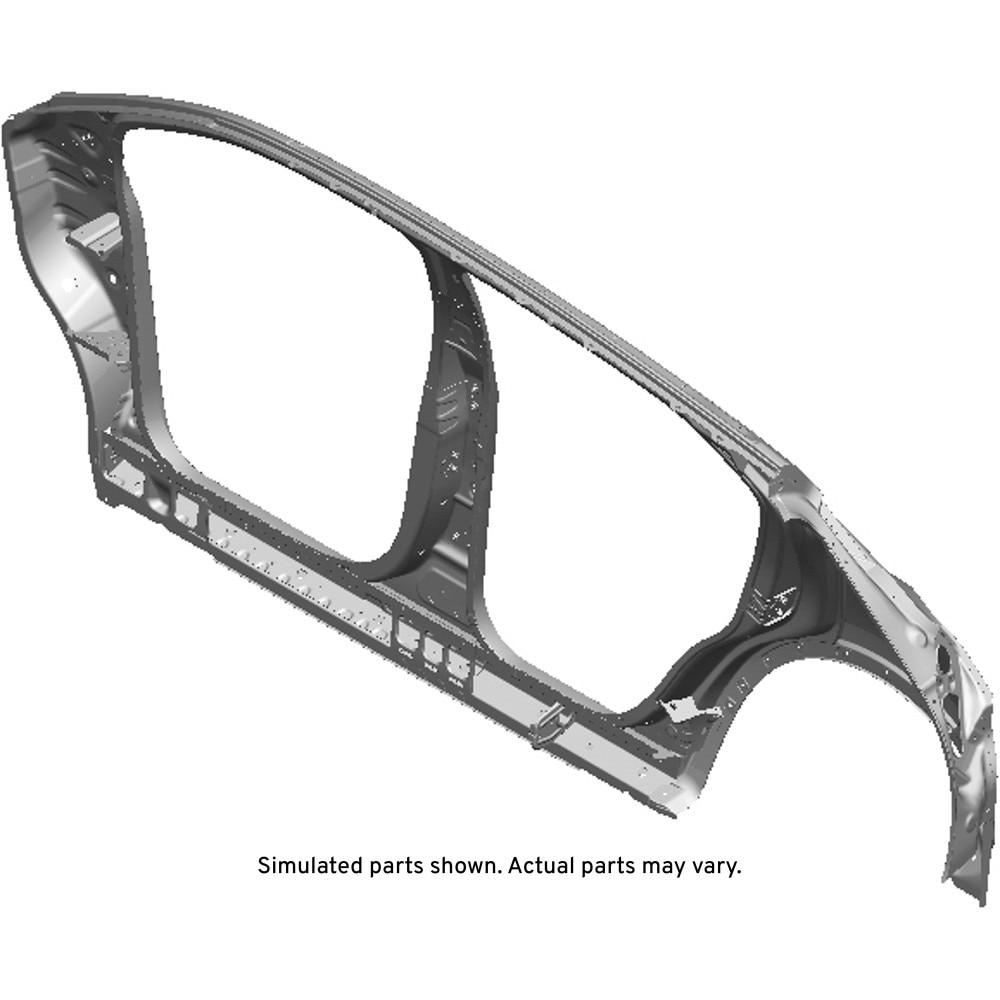 GM Genuine Parts Passenger Side Body Side Outer Panel with Reinforcement