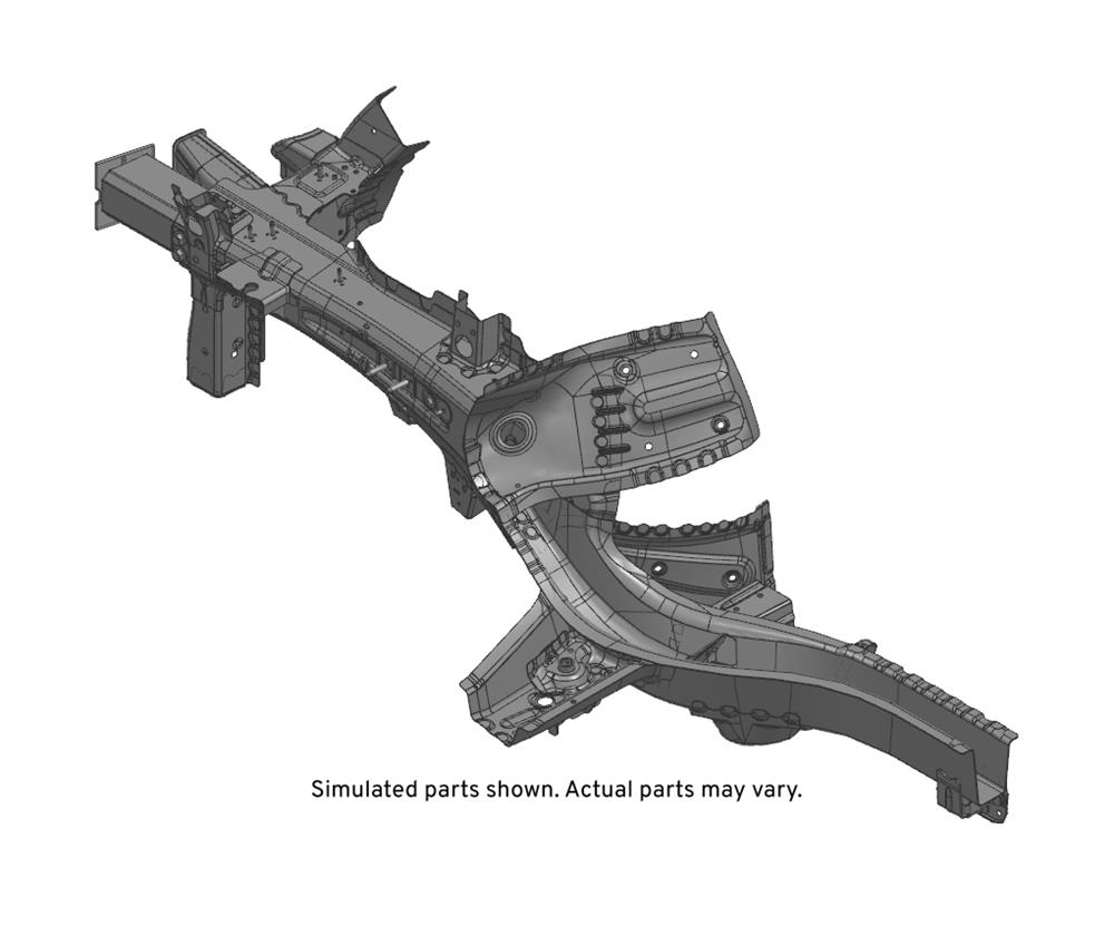 GM Genuine Parts Passenger Side Front Compartment Side Rail