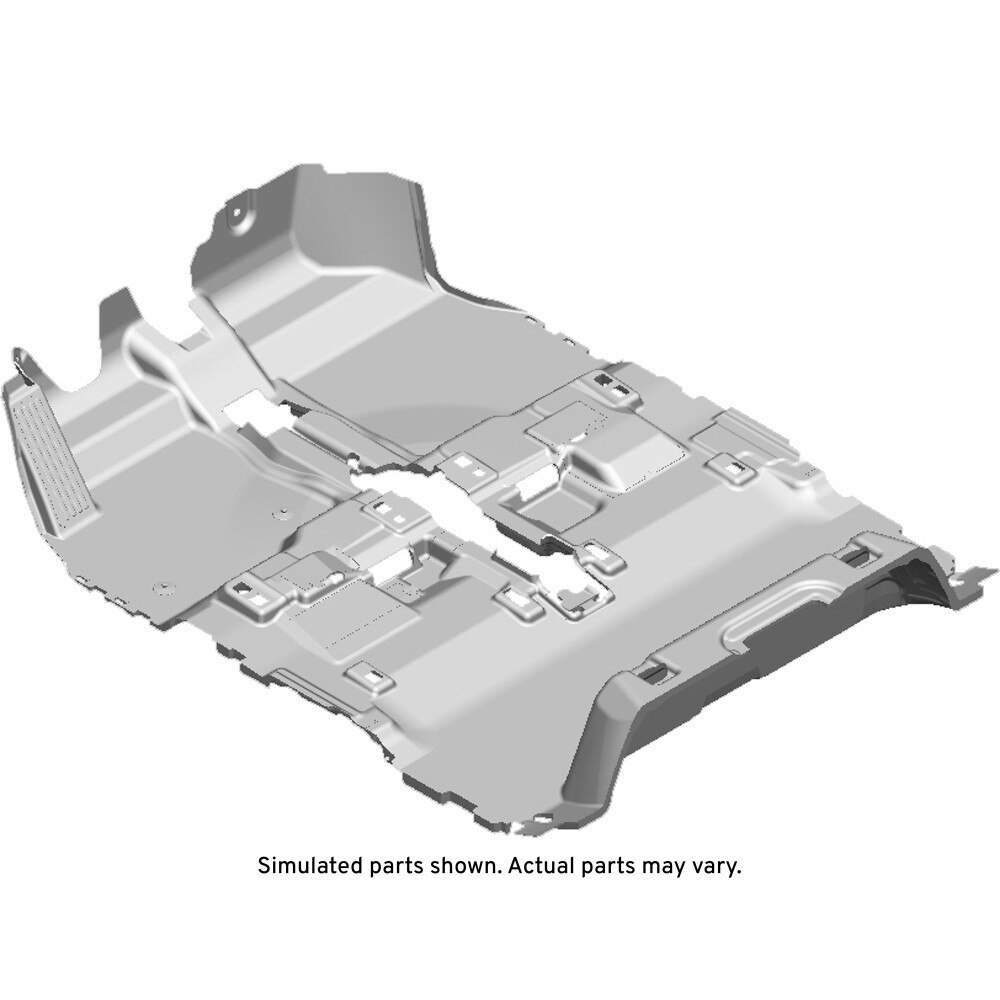 GM Genuine Parts Gray Floor Panel Carpet