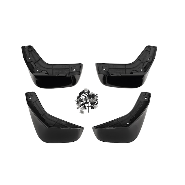 Front and Rear Splash Guards Painted in Black