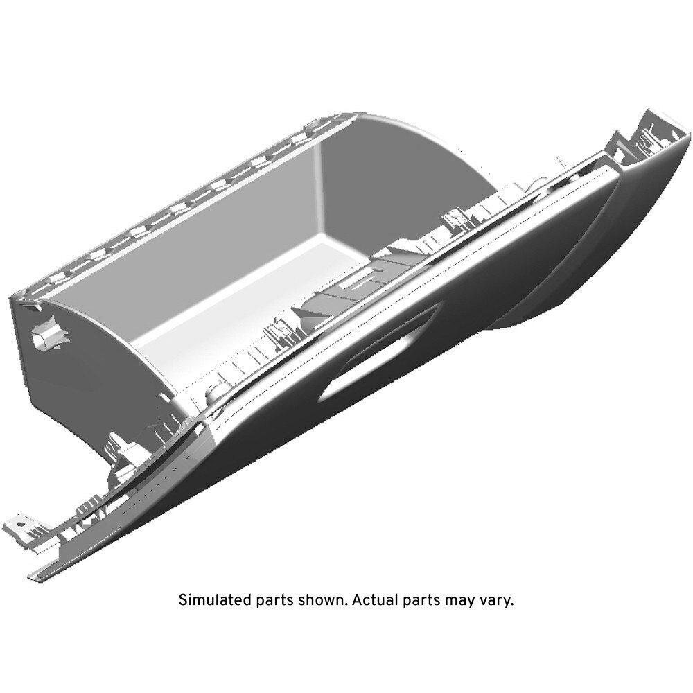 GM Genuine Parts Black Instrument Panel Compartment