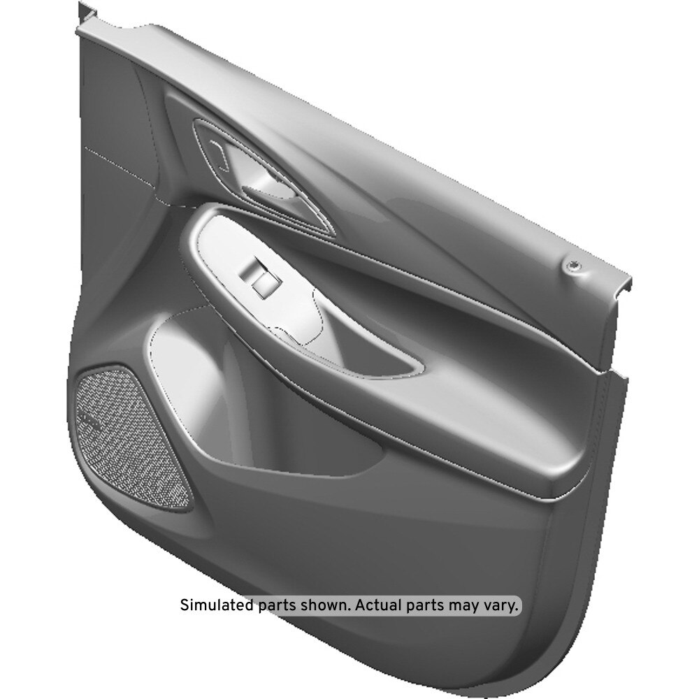 GM Genuine Parts Jet Black Front Passenger Side Door Trim