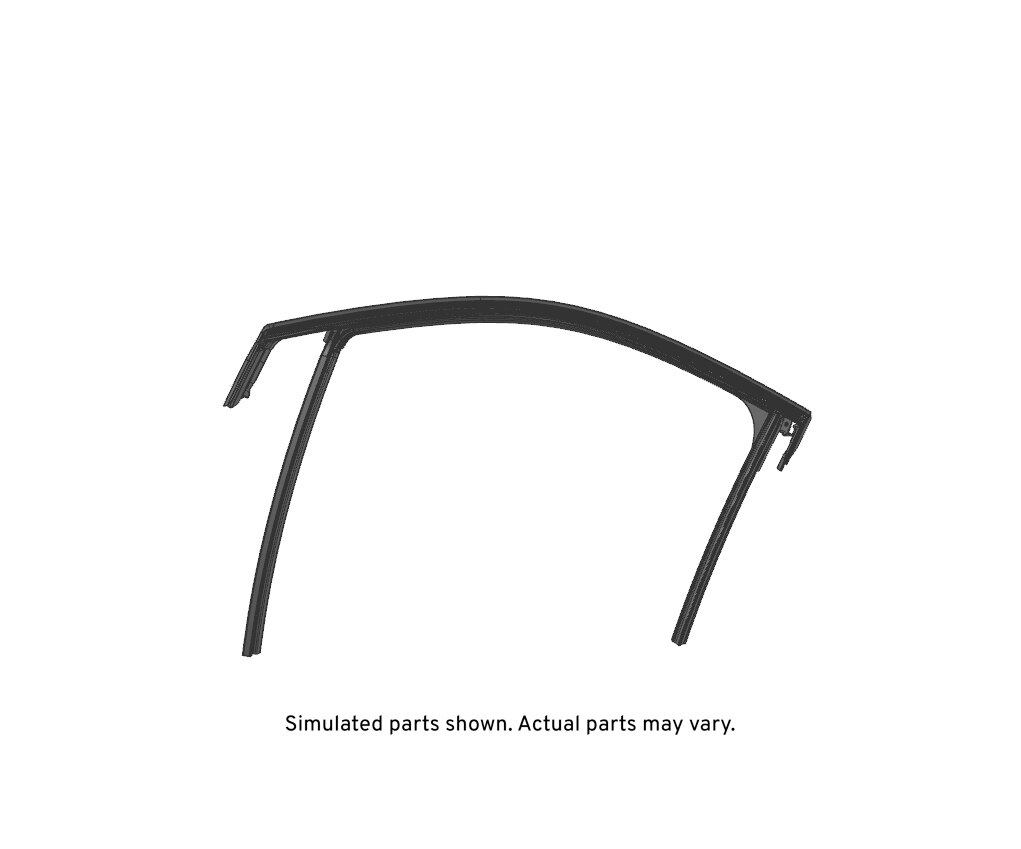 GM Genuine Parts Front Driver Side Door Window Weatherstrip
