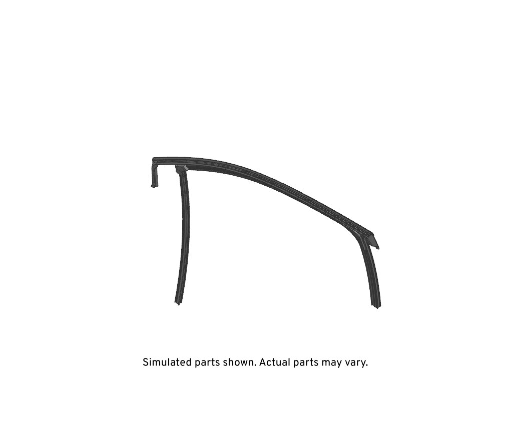GM Genuine Parts Front Passenger Side Door Window Weatherstrip