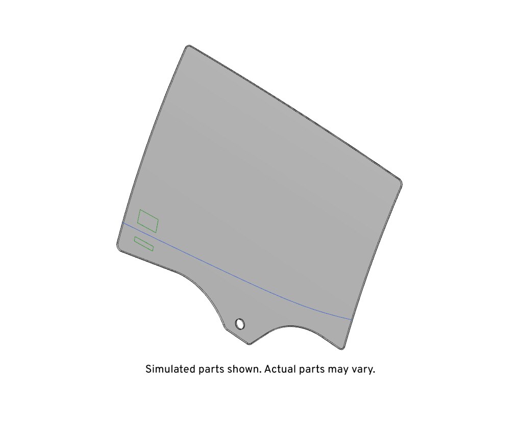 GM Genuine Parts Rear Driver Side Door Window