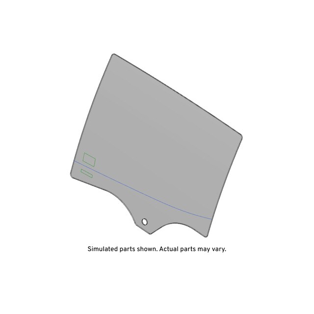 GM Genuine Parts Rear Driver Side Door Window
