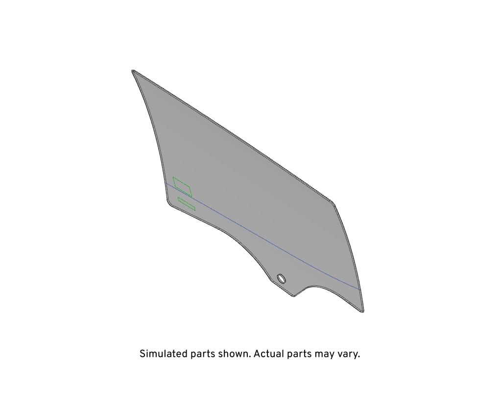 GM Genuine Parts Rear Passenger Side Door Window