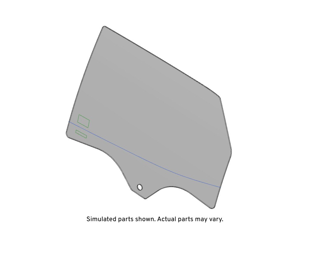 GM Genuine Parts Rear Driver Side Door Window