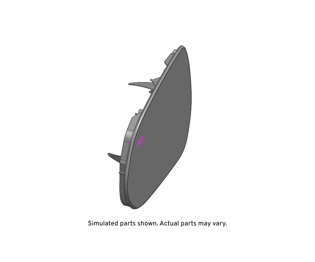 GM Genuine Parts Driver Side Door Mirror Glass and Backing Plate