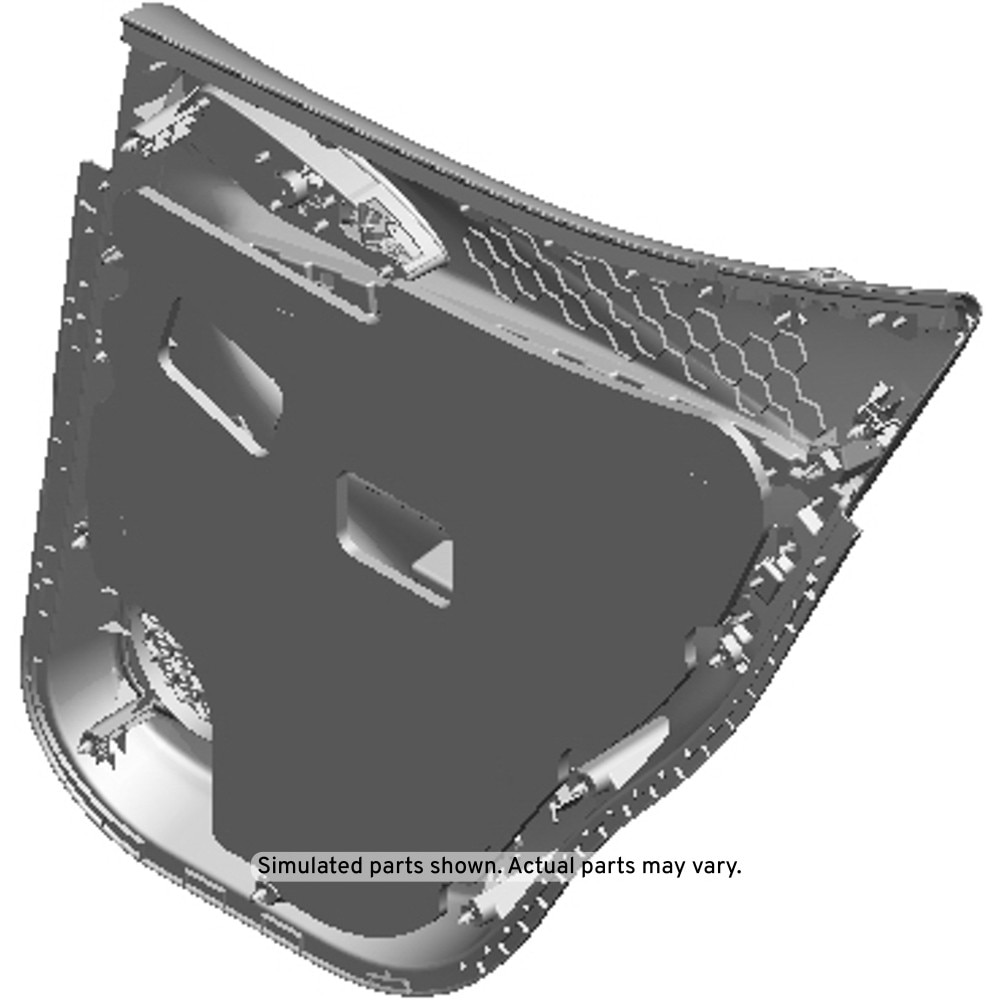 GM Genuine Parts Jet Black Rear Driver Side Door Trim