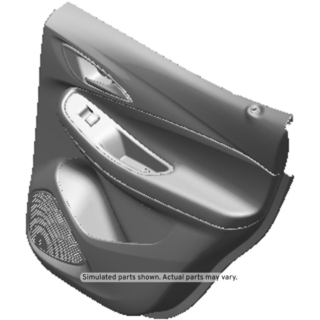 GM Genuine Parts Jet Black Rear Passenger Side Door Trim
