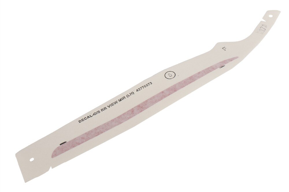 GM Genuine Parts Driver Side Mirror Decal
