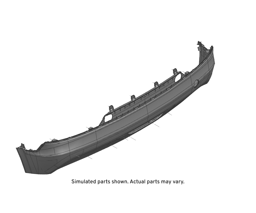GM Genuine Parts Rear Bumper Lower Fascia