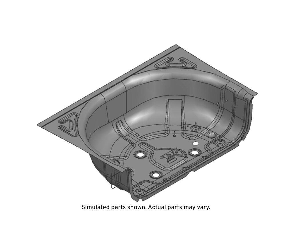 GM Genuine Parts Rear Floor Rear Panel