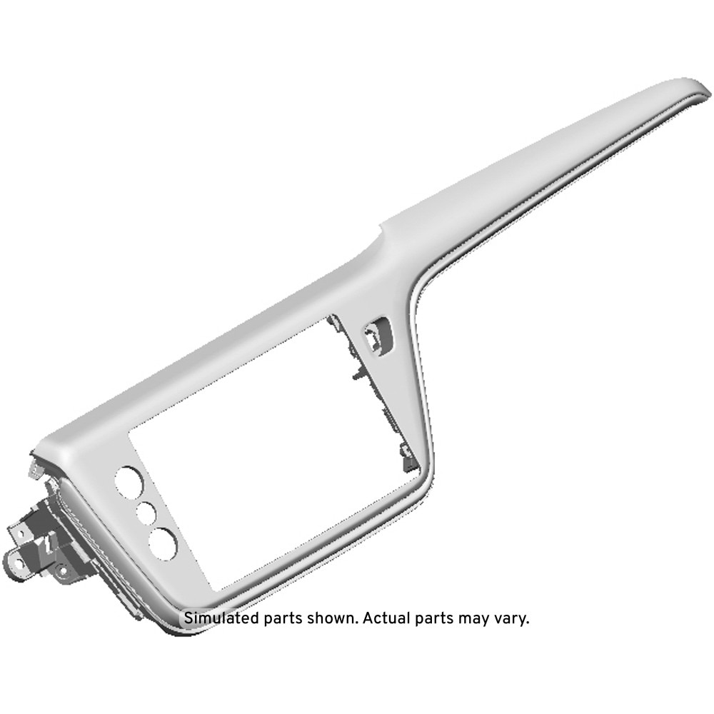 GM Genuine Parts Black Instrument Panel Accessory Center Trim Plate
