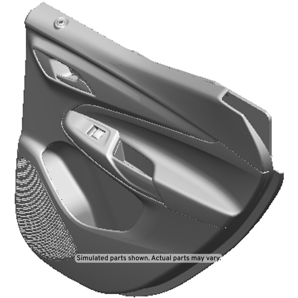GM Genuine Parts Black Rear Passenger Side Door Trim