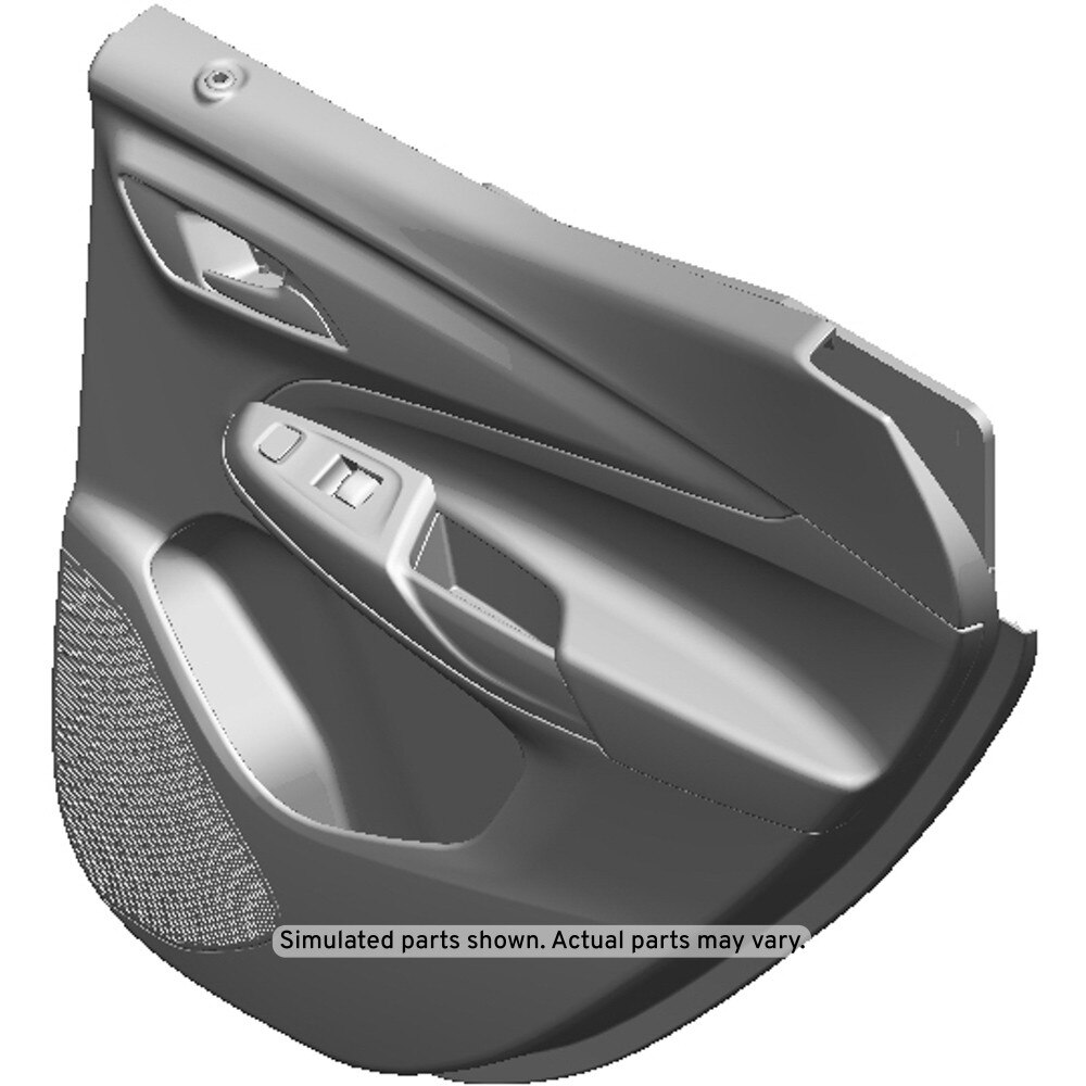 GM Genuine Parts Jet Black Rear Passenger Side Door Trim