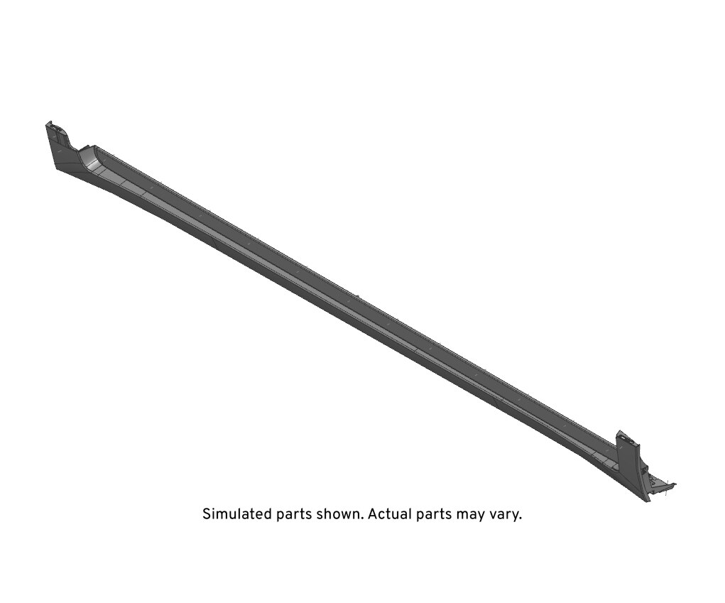 GM Genuine Parts Black Driver Side Rocker Panel Molding